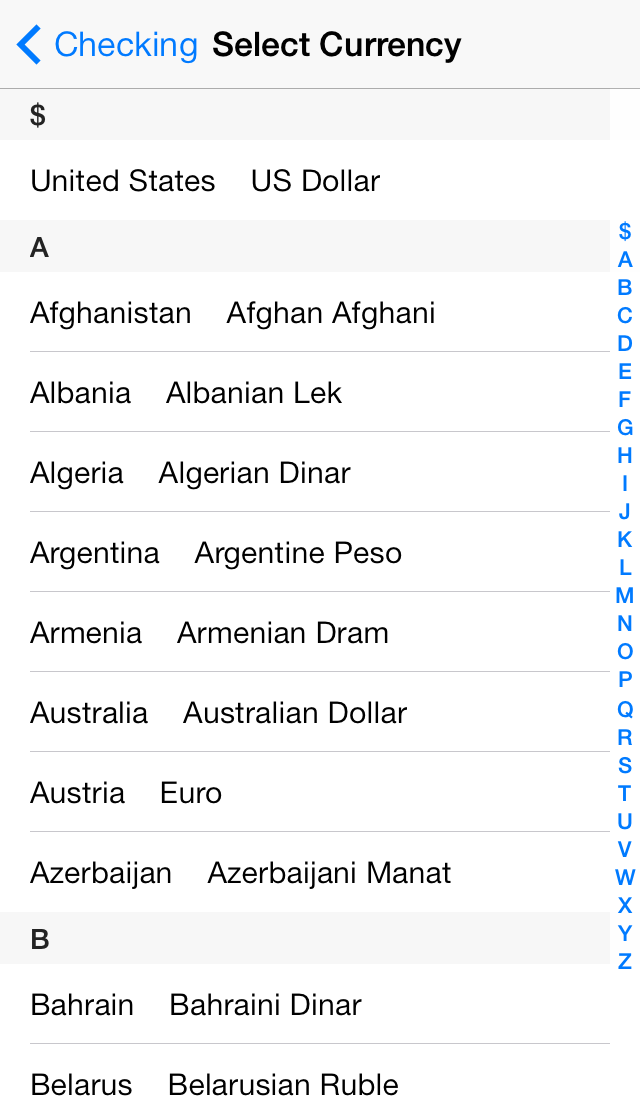 Setting Currencies Image